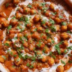 One-Pan Creamy Harissa Chickpeas