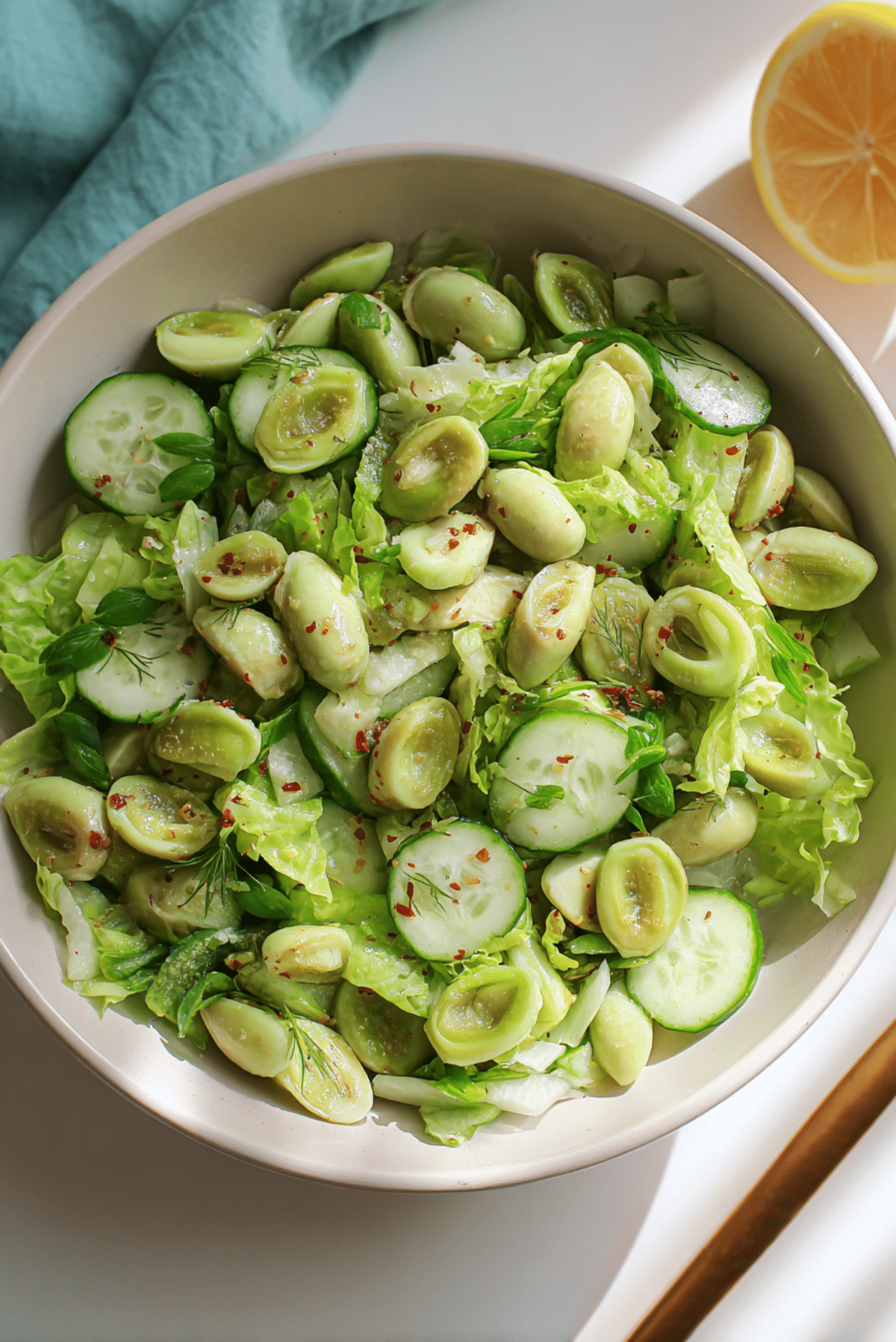 Green Almond Salad