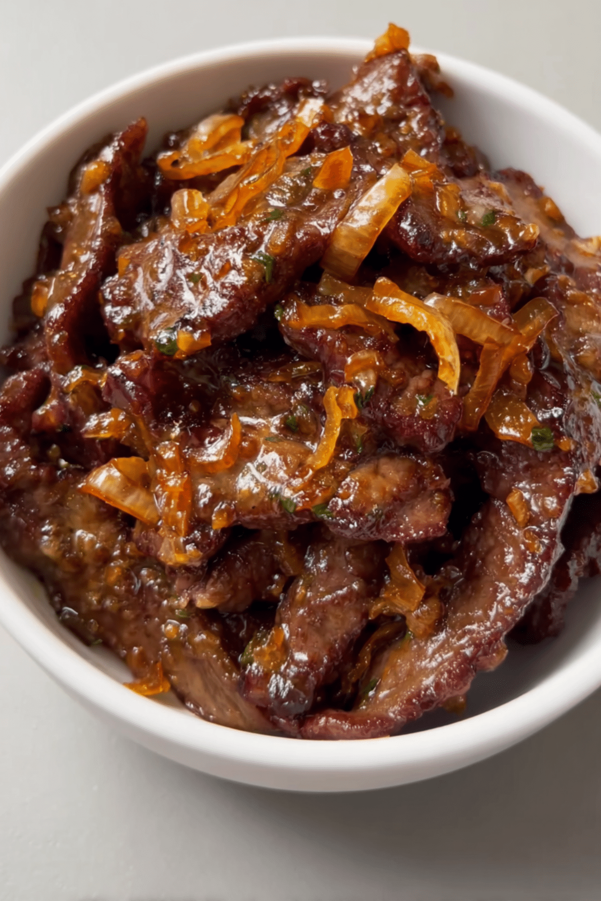 Sliced Beef Caramelized Onion
