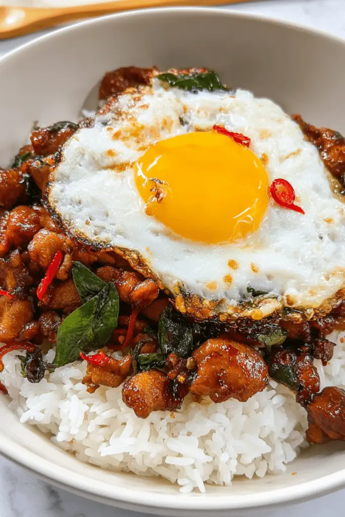 Easy 30 minute Thai Basil Chicken