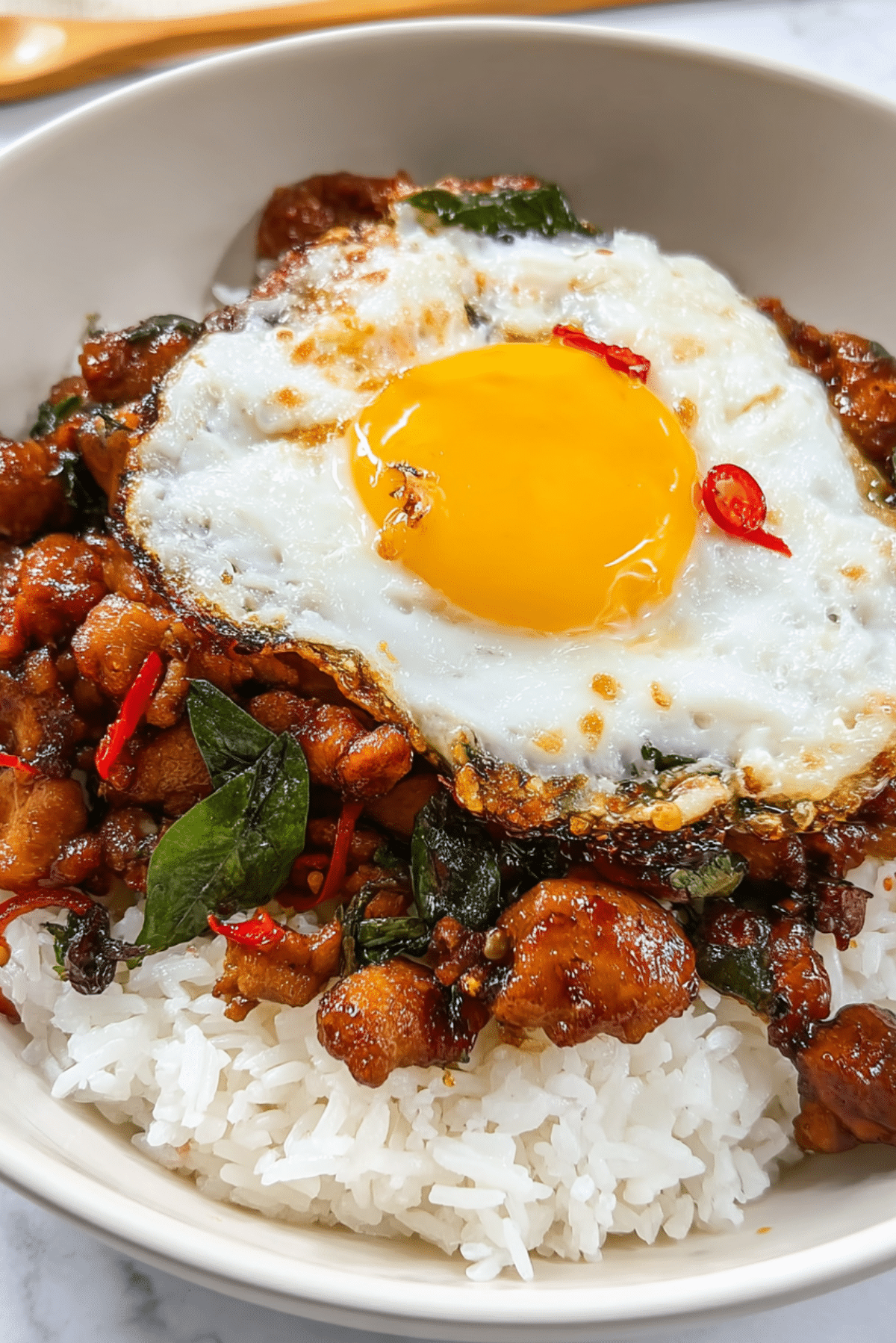 Easy 30 minute Thai Basil Chicken