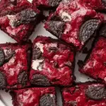 Red Velvet Oreo Chocolate Chip Brownies