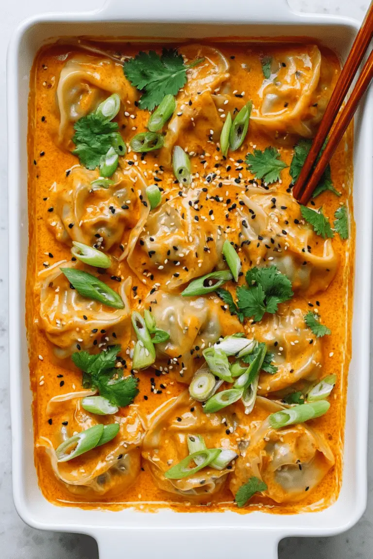 One-Pan Red Curry Dumplings