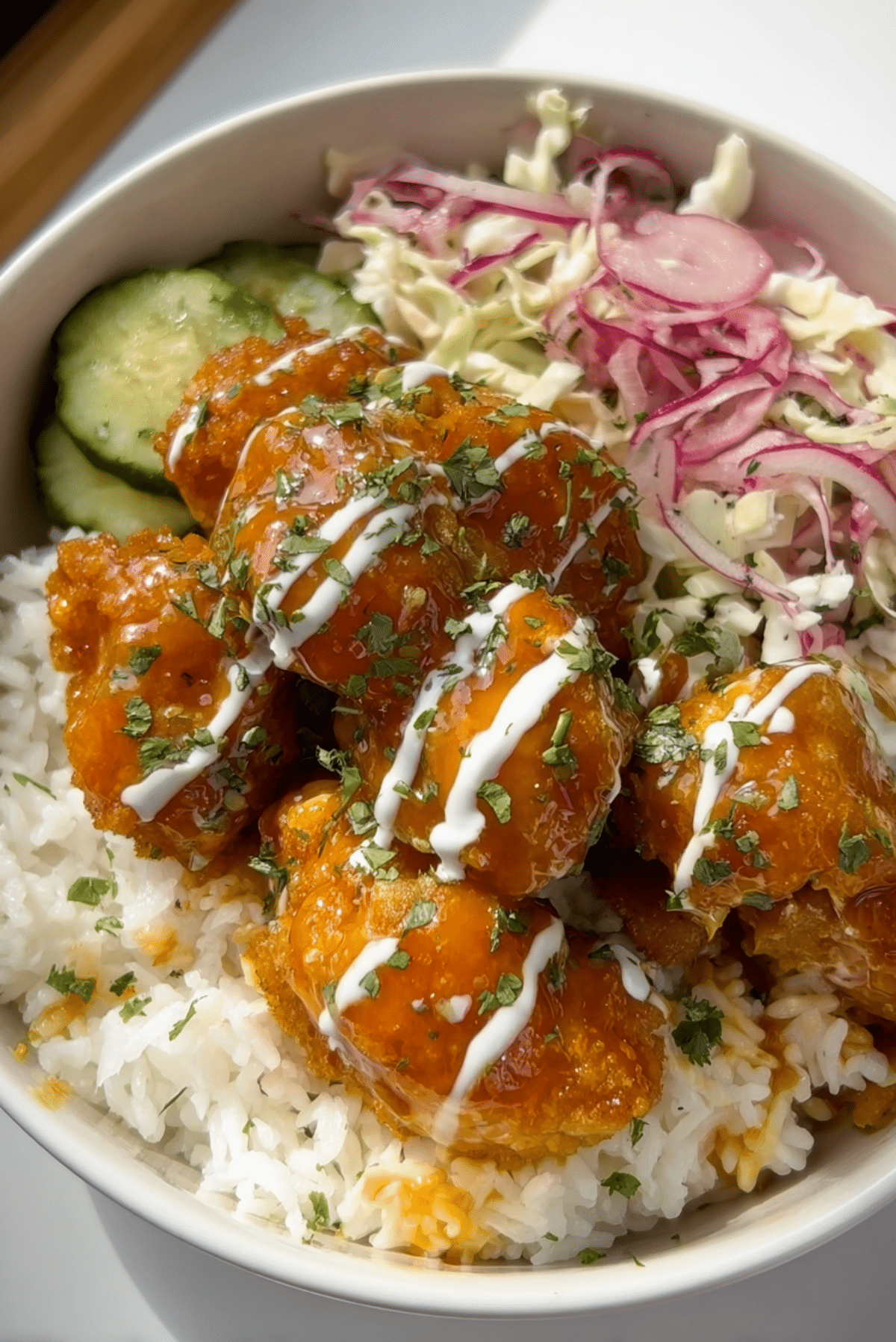 Crispy Cilantro Lime Chicken with a Spicy Cabbage Slaw