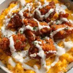 Loaded Hot Honey Fried Chicken Mac & Cheese