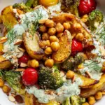 Mediterranean Roasted Potato Tzatziki Bowl