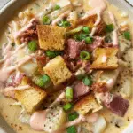 LOADED Reuben Potato Soup