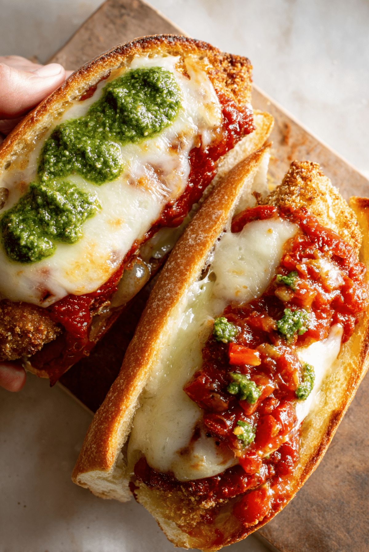Chicken parm sandwiches