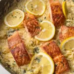 Easy One-Pot Salmon & Creamy Lemon Orzo Recipe