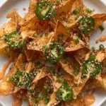 Viral crab rangoon wonton nacho–inspired