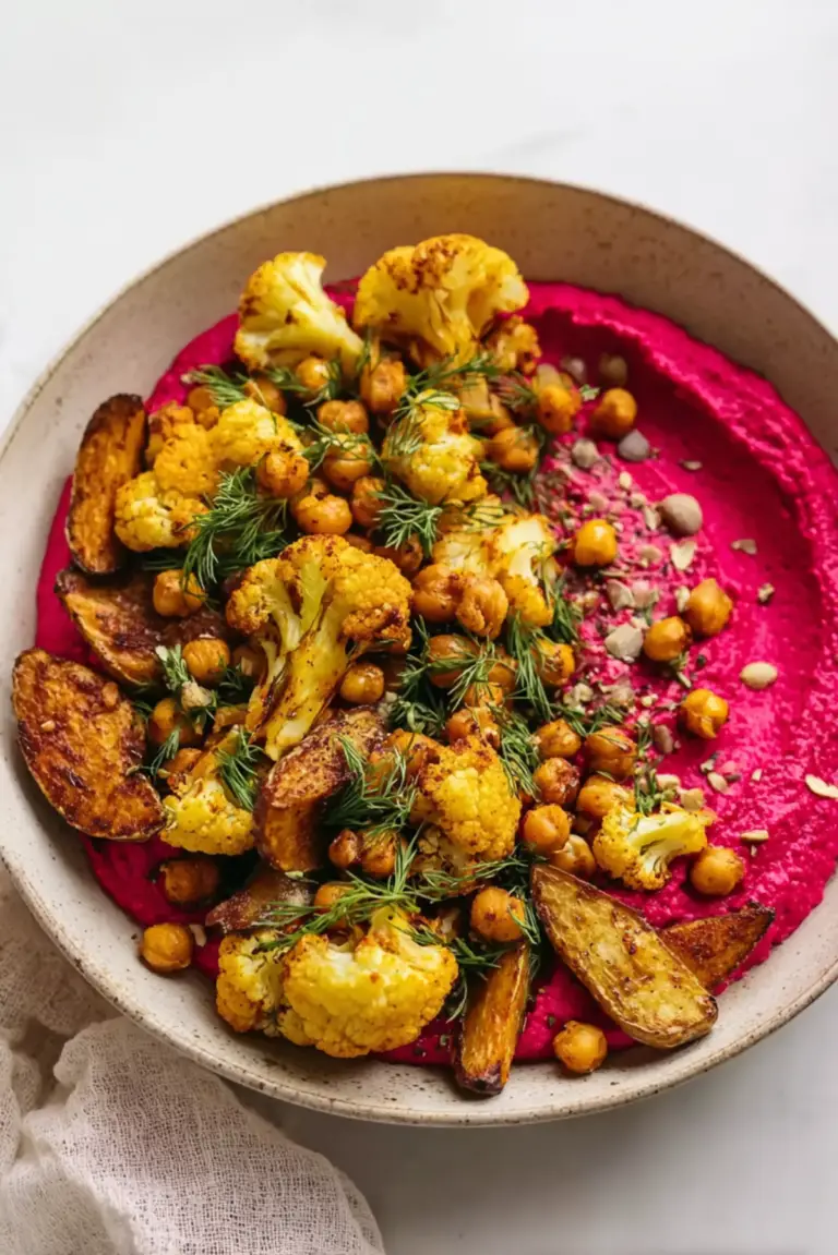 High-Protein Beetroot Medi Bowl