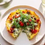 Mediterranean Potato Crust Tart with Tzatziki