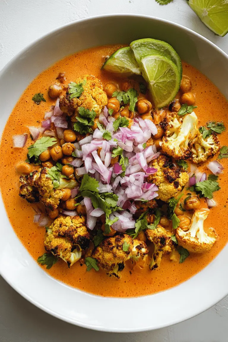 Creamy Cauliflower Chickpea Bowl