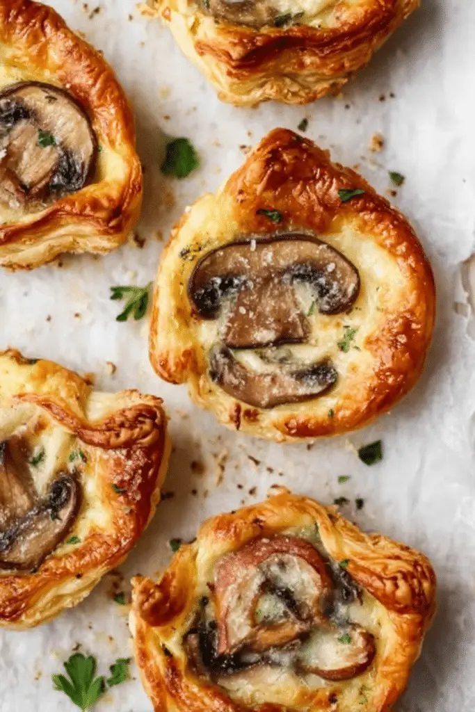 Tarins Tarts with Mushrooms