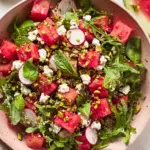 Watermelon Arugula Salad with Feta & Pistachios