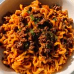 High Protein Creamy Gochujang Noodles