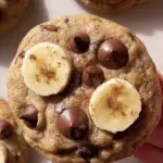 Banana bread inspired banana chocolate chip cookies