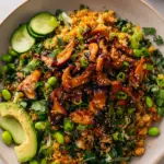 Crispy Rice Salad with Gochujang Mushrooms