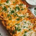 Cheesy Buffalo Chicken Stuffed Garlic Bread Recipe