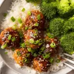 Sticky Sesame Chicken Meatballs