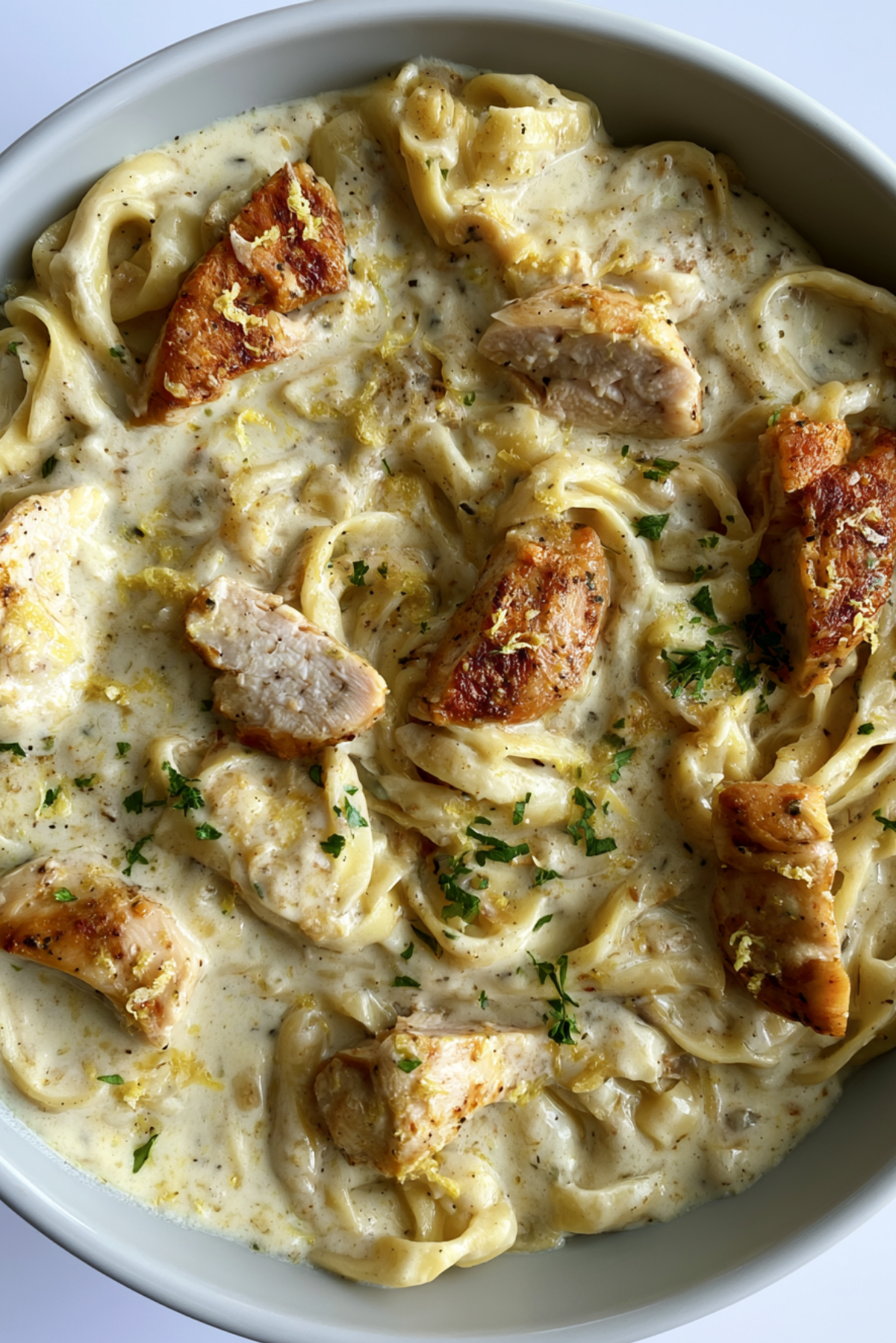 Lemon Garlic Chicken Alfredo