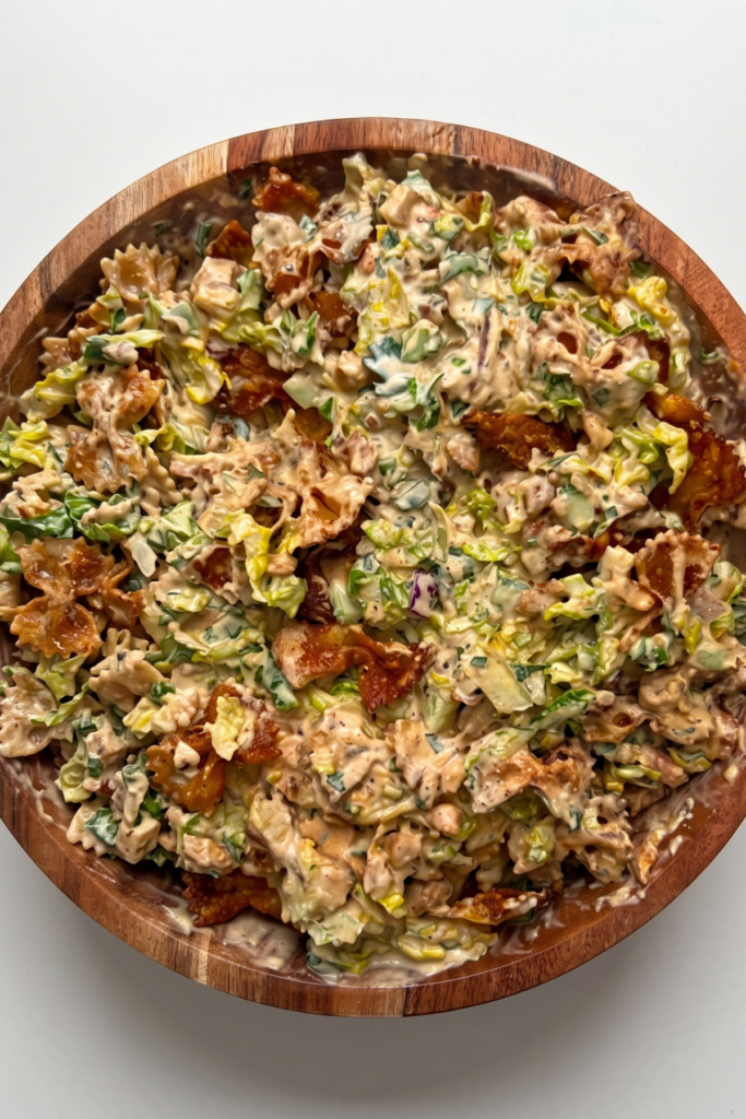 Crispy Pasta Caesar Salad