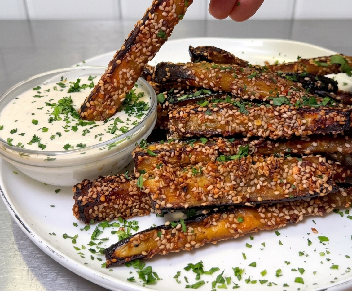 Crispy Baked Eggplant Fries